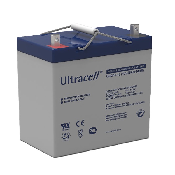 Batterie solaire Ultracell UCG 55-12 : 12V & 55Ah