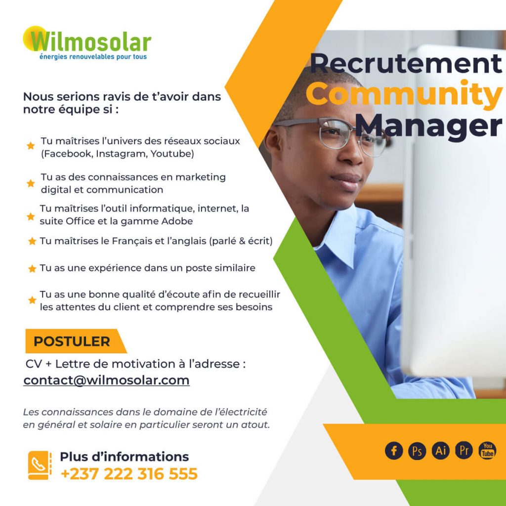Wimosolar Recrutement Community Manager